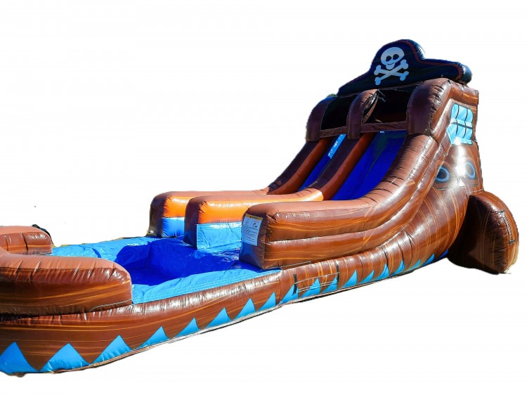 Pirate Ship 15ft Water slide