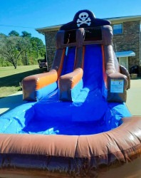 Pirate Ship 15ft Water slide